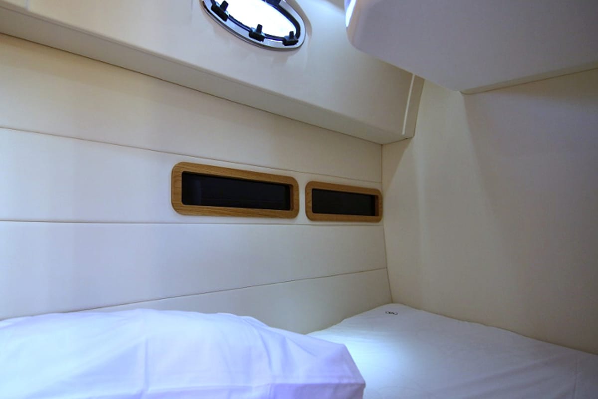Cabin on Mirta, a SAS - Vektor Adriana 36 motorboat at Općina Sukošan, Croatia