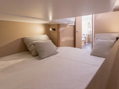 Cabin on Cvita, a Beneteau Oceanis 38.1 sailboat at Split, Croatia