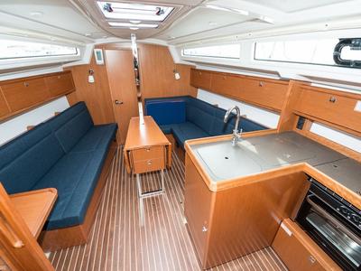 Galley of Lia, a Bavaria Cruiser 34 sailboat at Pirovac, Croatia