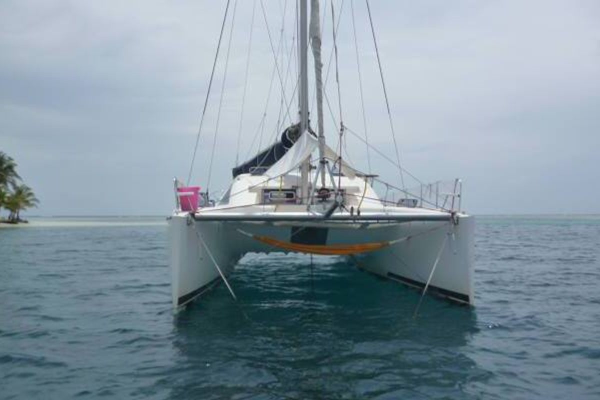 Exterior view of Valpar, a Nautitech Rochefort Nautitech 44 catamaran at San Blas, Corazon de Jesus, Panama
