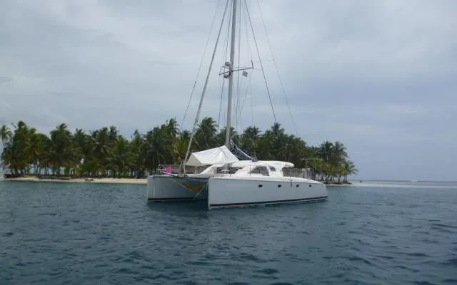 Exterior view of Valpar, a Nautitech Rochefort Nautitech 44 catamaran at San Blas, Corazon de Jesus, Panama