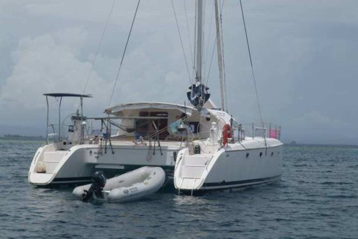 Exterior view of Valpar, a Nautitech Rochefort Nautitech 44 catamaran at San Blas, Corazon de Jesus, Panama