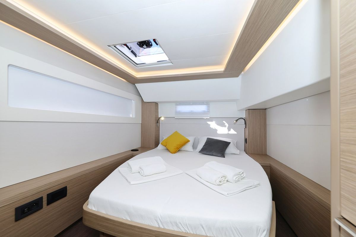 Cabin on Magic Dream, a Lagoon 46 catamaran at Općina Sukošan, Croatia