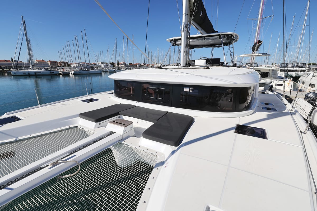 Exterior view of Magic Dream, a Lagoon 46 catamaran at Općina Sukošan, Croatia