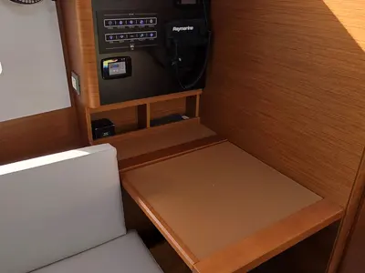 Salon of Princess Marija, a Jeanneau Sun Odyssey 380 sailboat at Grad Pula, Croatia