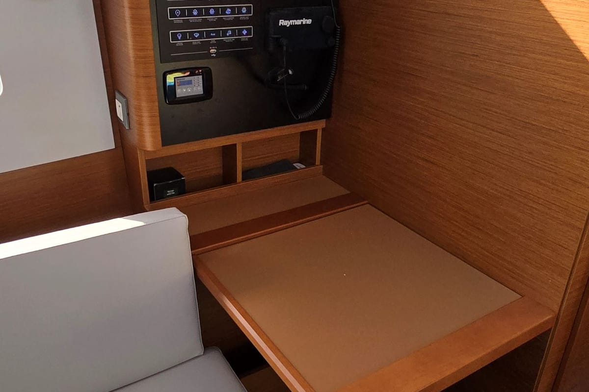 Salon of Princess Marija, a Jeanneau Sun Odyssey 380 sailboat at Grad Pula, Croatia