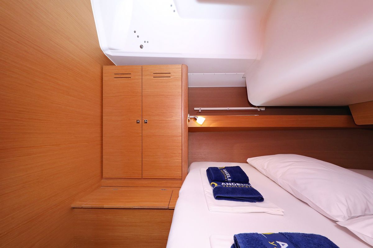 Cabin on Santa Rosa, a Dufour 460 GL sailboat at Grad Trogir, Croatia