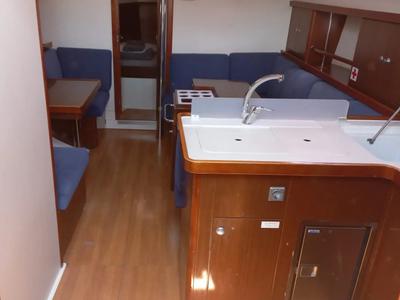 Galley of Baba Yaga, a Hanse Yachts Hanse 375 sailboat at Marmaris, Turkey