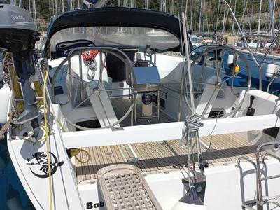 Cockpit of Baba Yaga, a Hanse Yachts Hanse 375 sailboat at Marmaris, Turkey