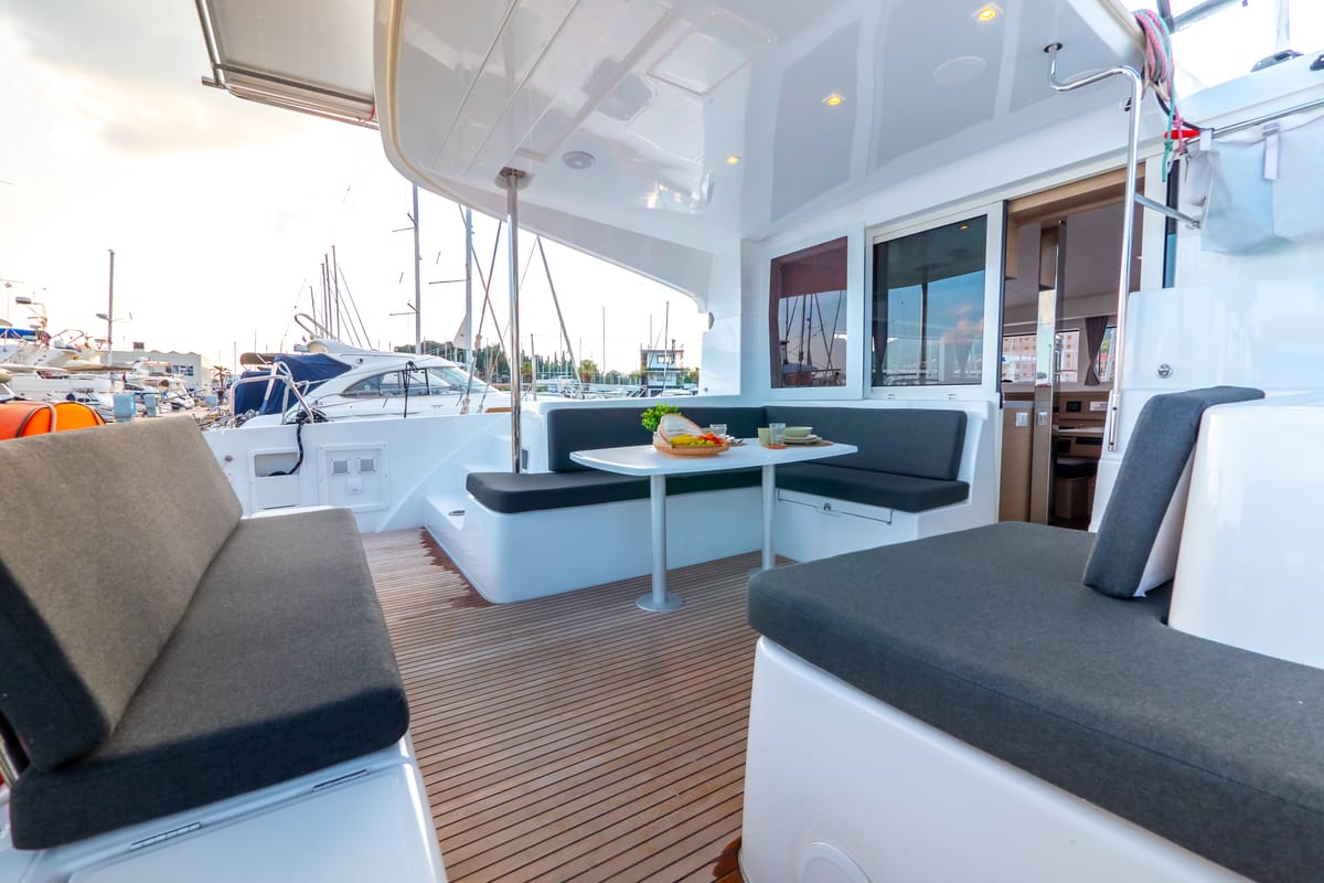 Cabin on Osprey, a Lagoon 40 catamaran at Split, Croatia