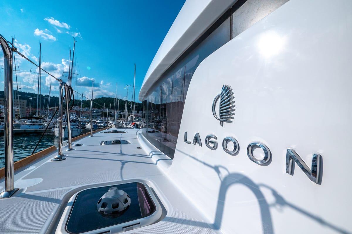 Osprey, a Lagoon 40 catamaran at Split, Croatia