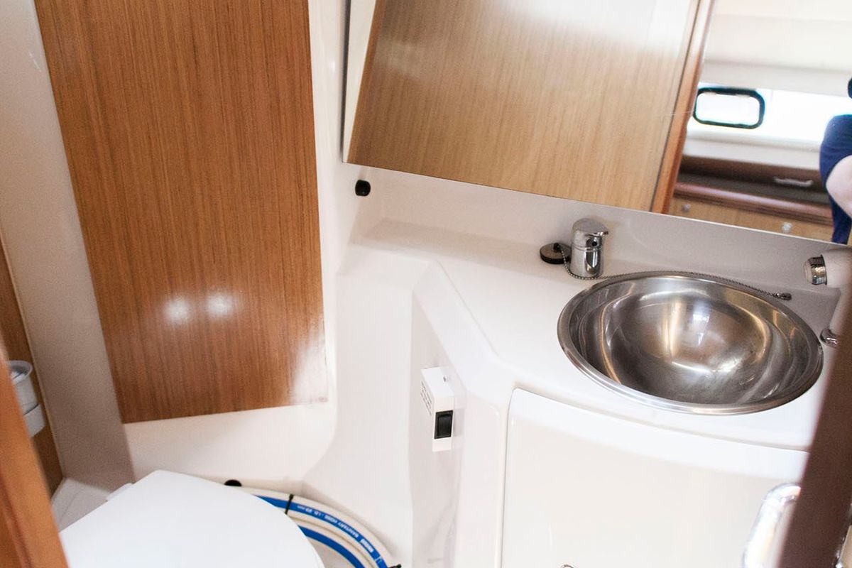 Head on Formica, a Jeanneau Sun Odyssey 36i sailboat at Preveza, Greece