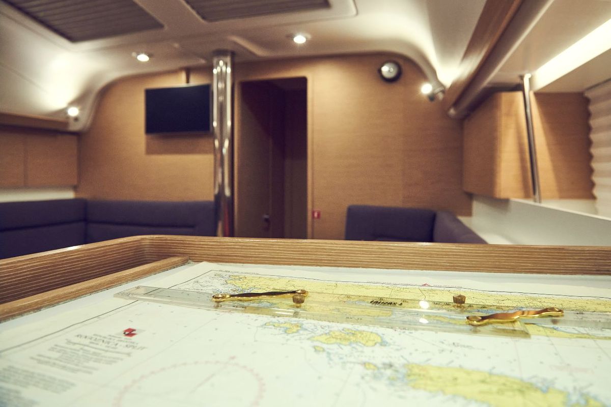 Salon of Six Friends, a Elan Impression 45 sailboat at Grad Pula, Croatia