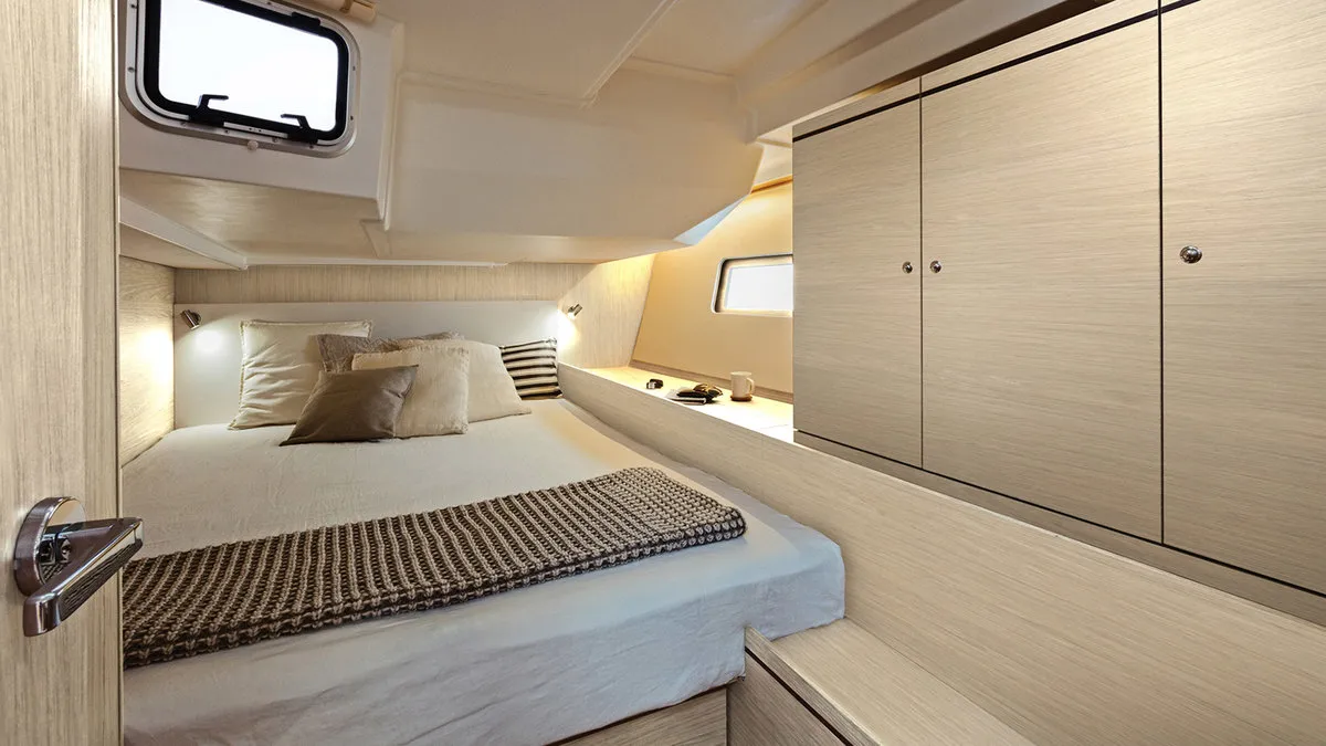 Cabin on Sunsail 52.4 Classic, a Beneteau Oceanis 51.1 sailboat at Općina Marina, Croatia