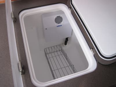 Galley of Fiamma, a Bavaria Cruiser 37 sailboat at Capo d'Orlando, Italy