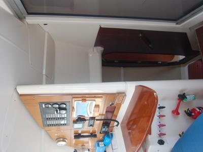Cockpit of Kupela Cuba, a Fountaine Pajot Lavezzi 40 catamaran at Cienfuegos, Cuba