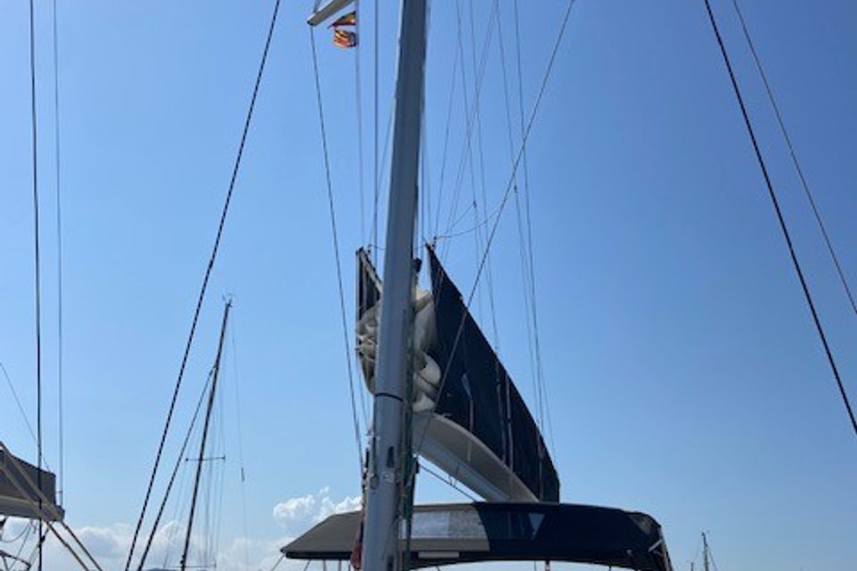 Exterior view of Star of the Seas IV, a Lagoon 46 catamaran at Alameda, United States