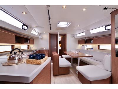 Galley of Arianna - Water maker, Solar Panel, a Beneteau Oceanis 46.1 sailboat at Tonnarella, Italy