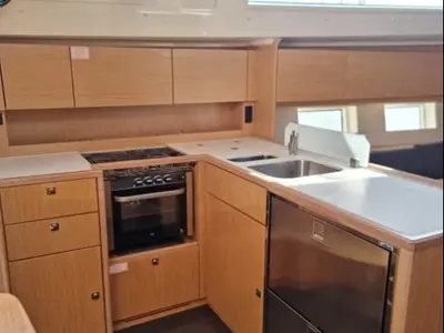 Galley of AF-C45VOL, a Bavaria C45 sailboat at Volos Municipality, Greece