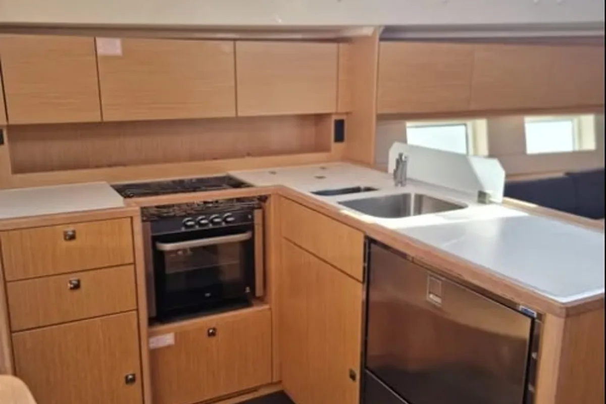 Galley of AF-C45VOL, a Bavaria C45 sailboat at Volos Municipality, Greece