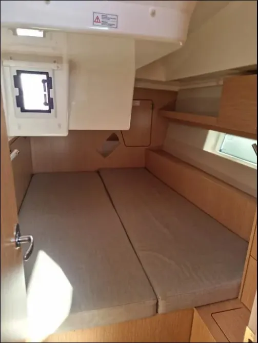 Cabin on AF-C45VOL, a Bavaria C45 sailboat at Volos Municipality, Greece
