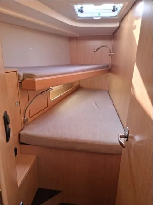 Cabin on AF-C45VOL, a Bavaria C45 sailboat at Volos Municipality, Greece