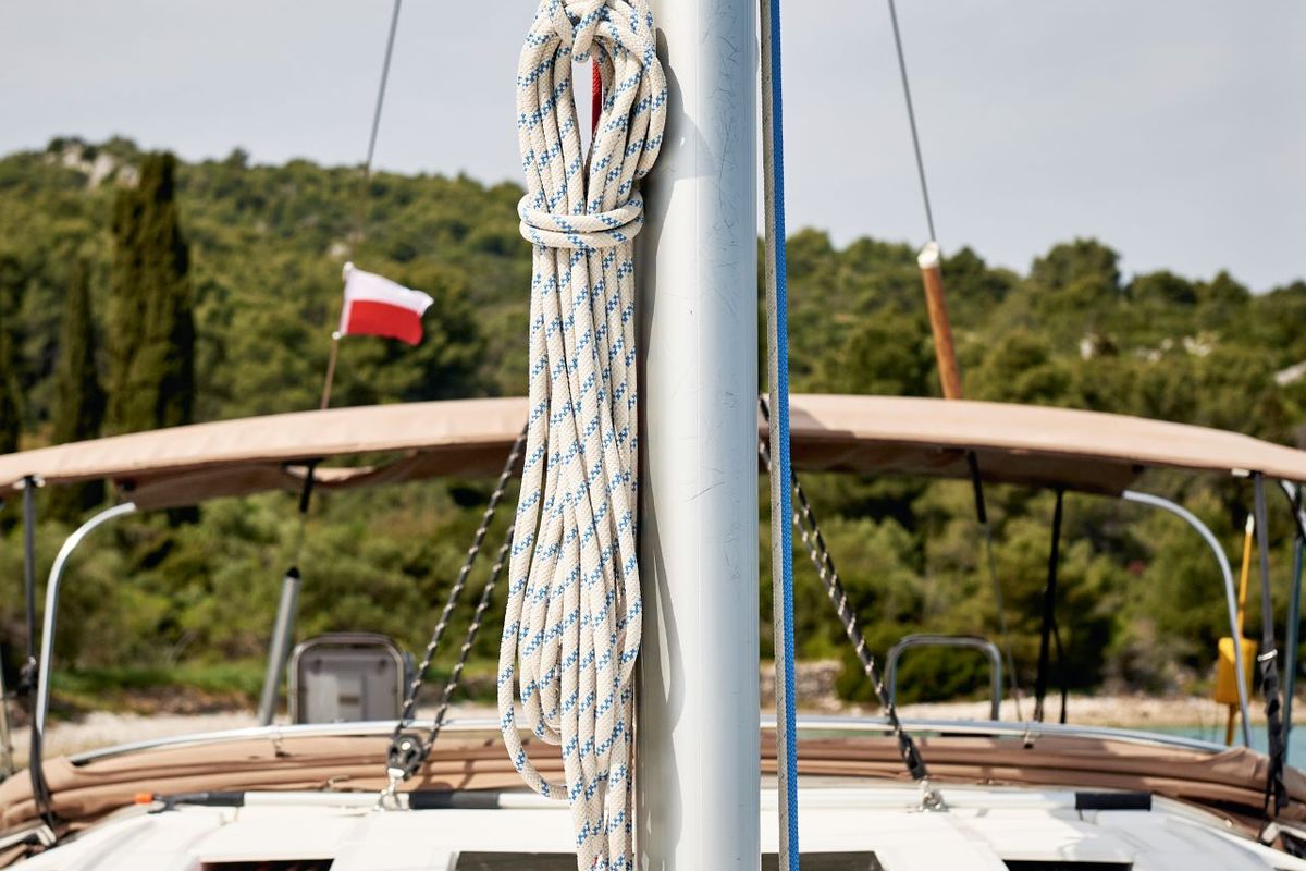 Friends, a Elan Impression 50 sailboat at Grad Pula, Croatia