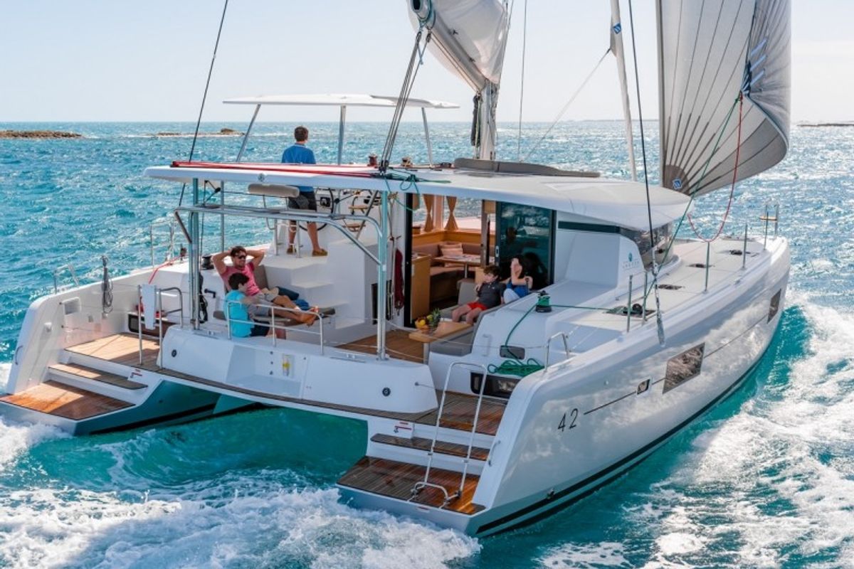 Baghira, a Lagoon 42 catamaran at Le Gosier, France