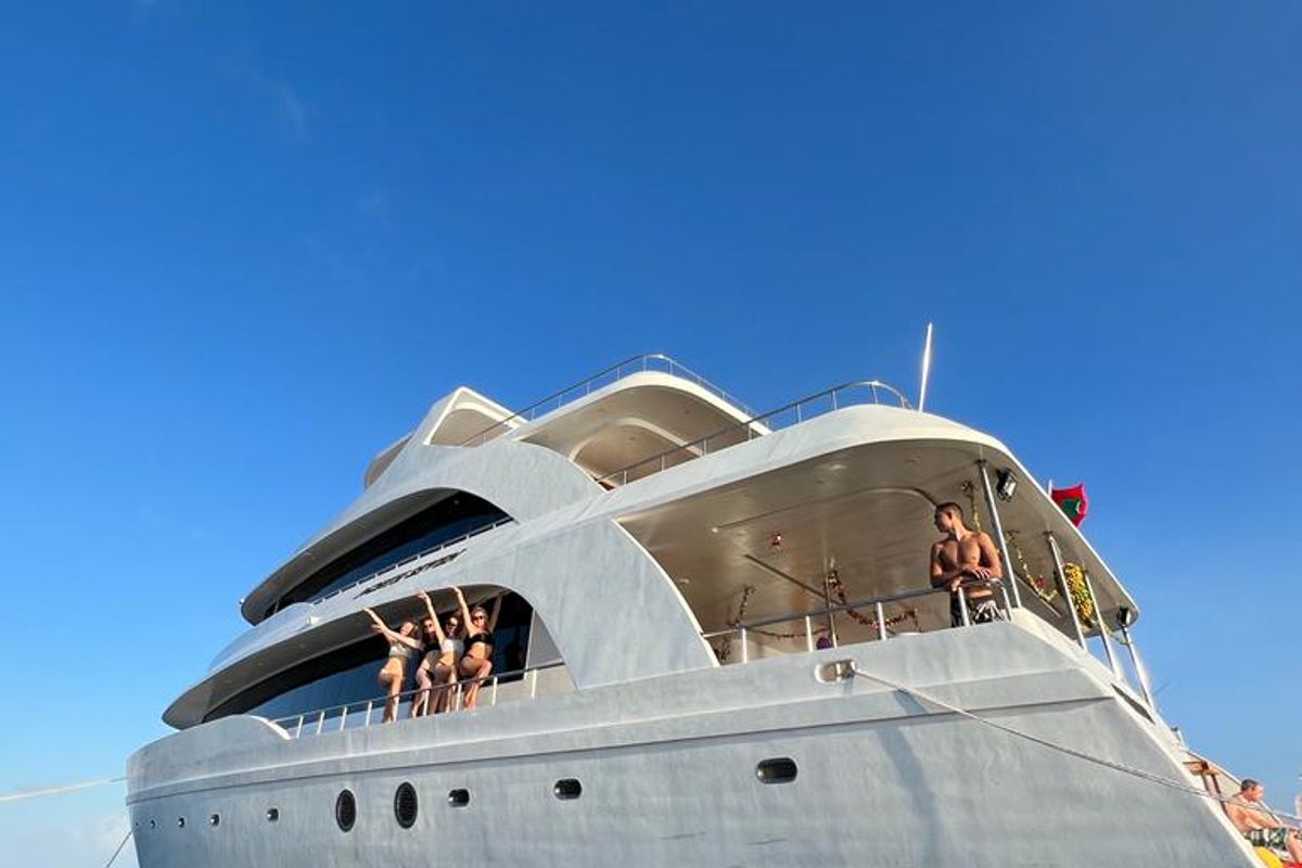Exterior view of North Seven Liveaboard, a Custom Made North Seven yacht at Malé, Maldives