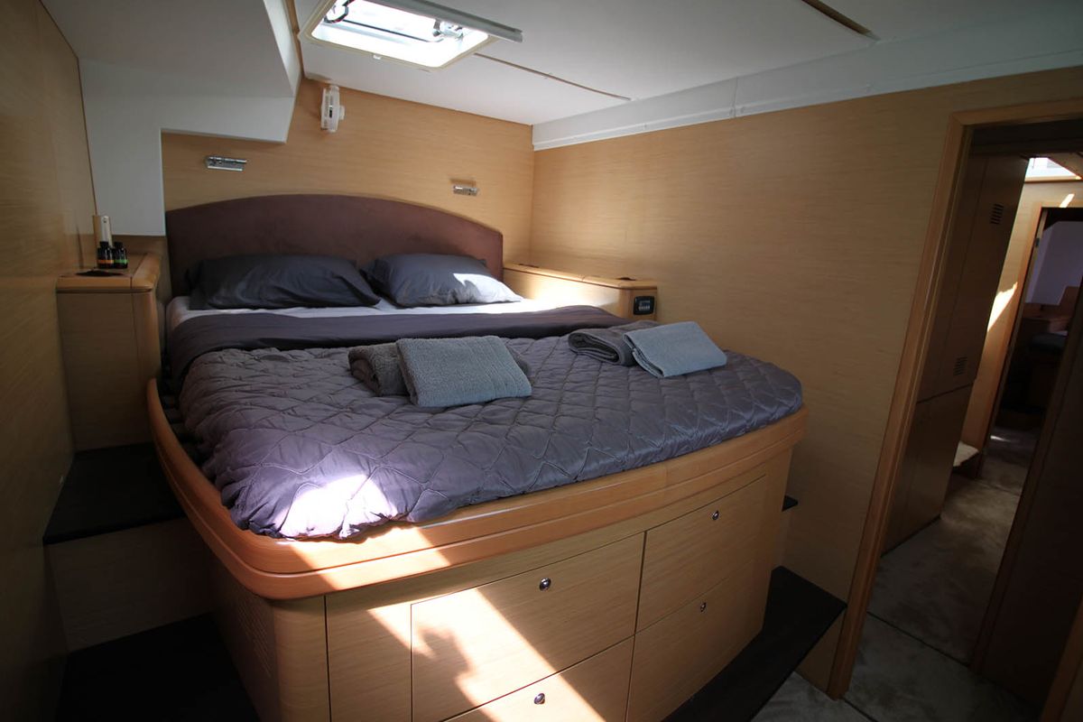 Cabin on The Big Deal, a Lagoon 500 - 5 + 1 + 1 cab. catamaran at Athens, Greece