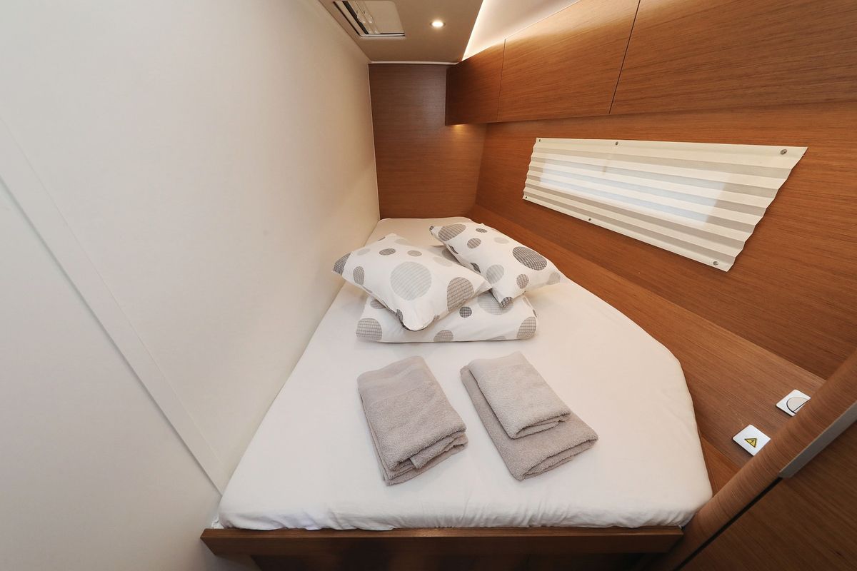 Cabin on Nami, a Hanse Yachts Hanse 460 sailboat at Grad Kaštela, Croatia