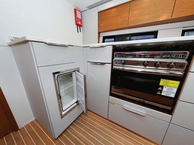 Galley of Nami, a Hanse Yachts Hanse 460 sailboat at Grad Kaštela, Croatia