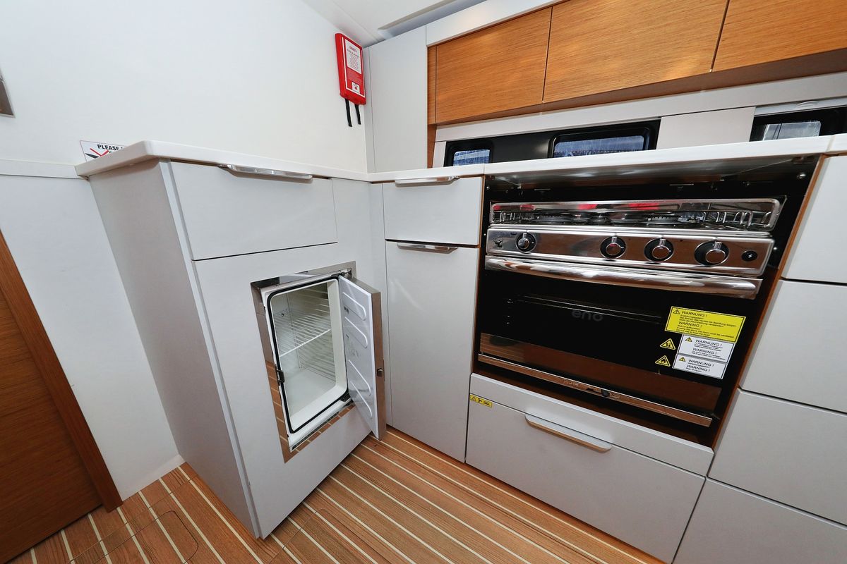 Galley of Nami, a Hanse Yachts Hanse 460 sailboat at Grad Kaštela, Croatia