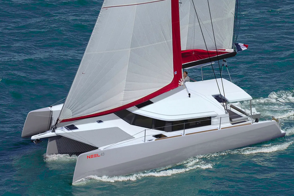 Naboo, a NEEL 43 sailboat at Toulon, France