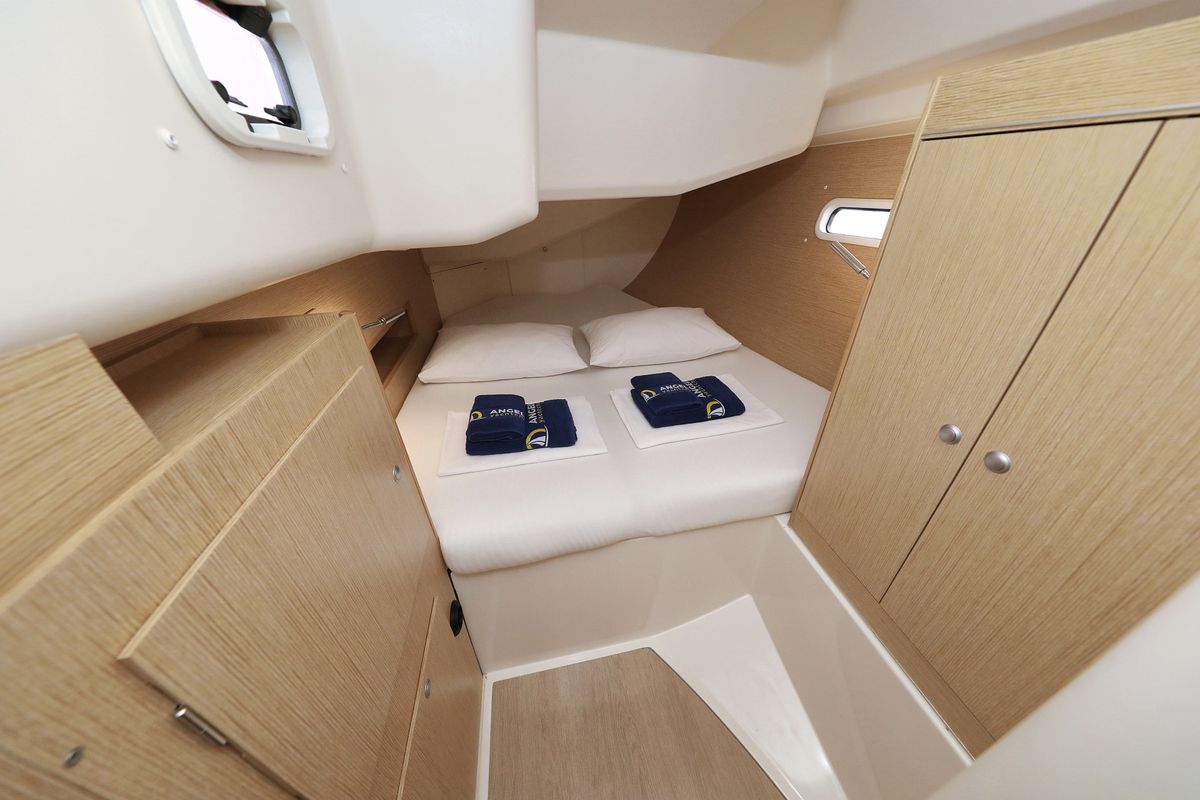 Salon of Susso, a Hanse Yachts Hanse 455 sailboat at Grad Biograd na Moru, Croatia