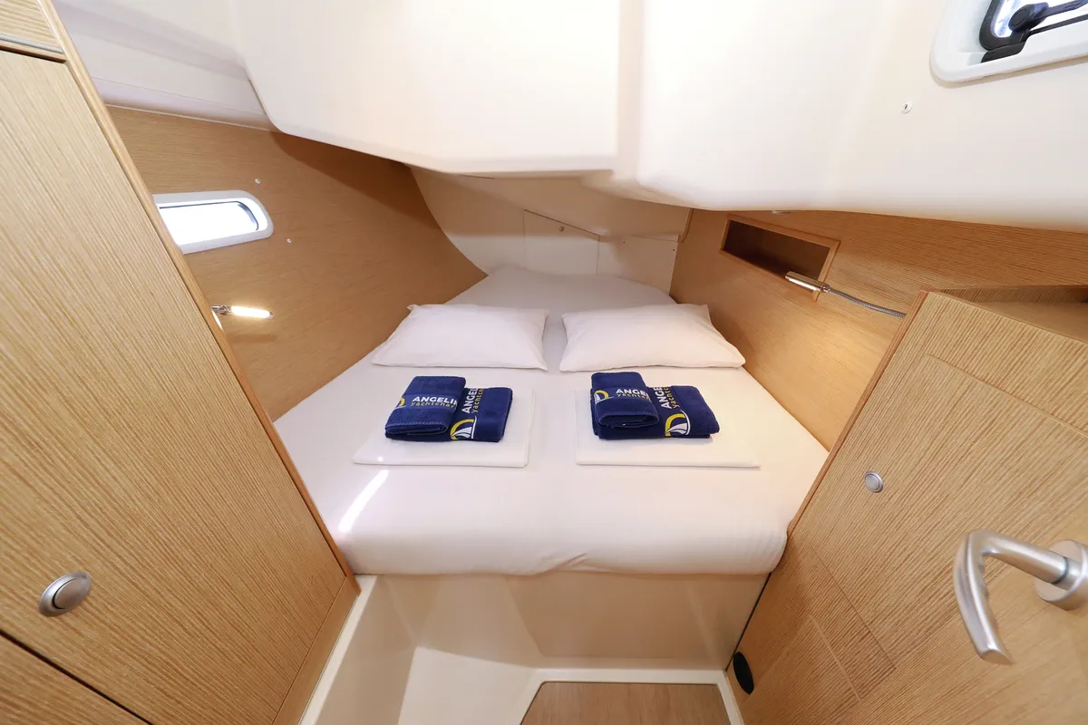Cabin on Susso, a Hanse Yachts Hanse 455 sailboat at Grad Biograd na Moru, Croatia
