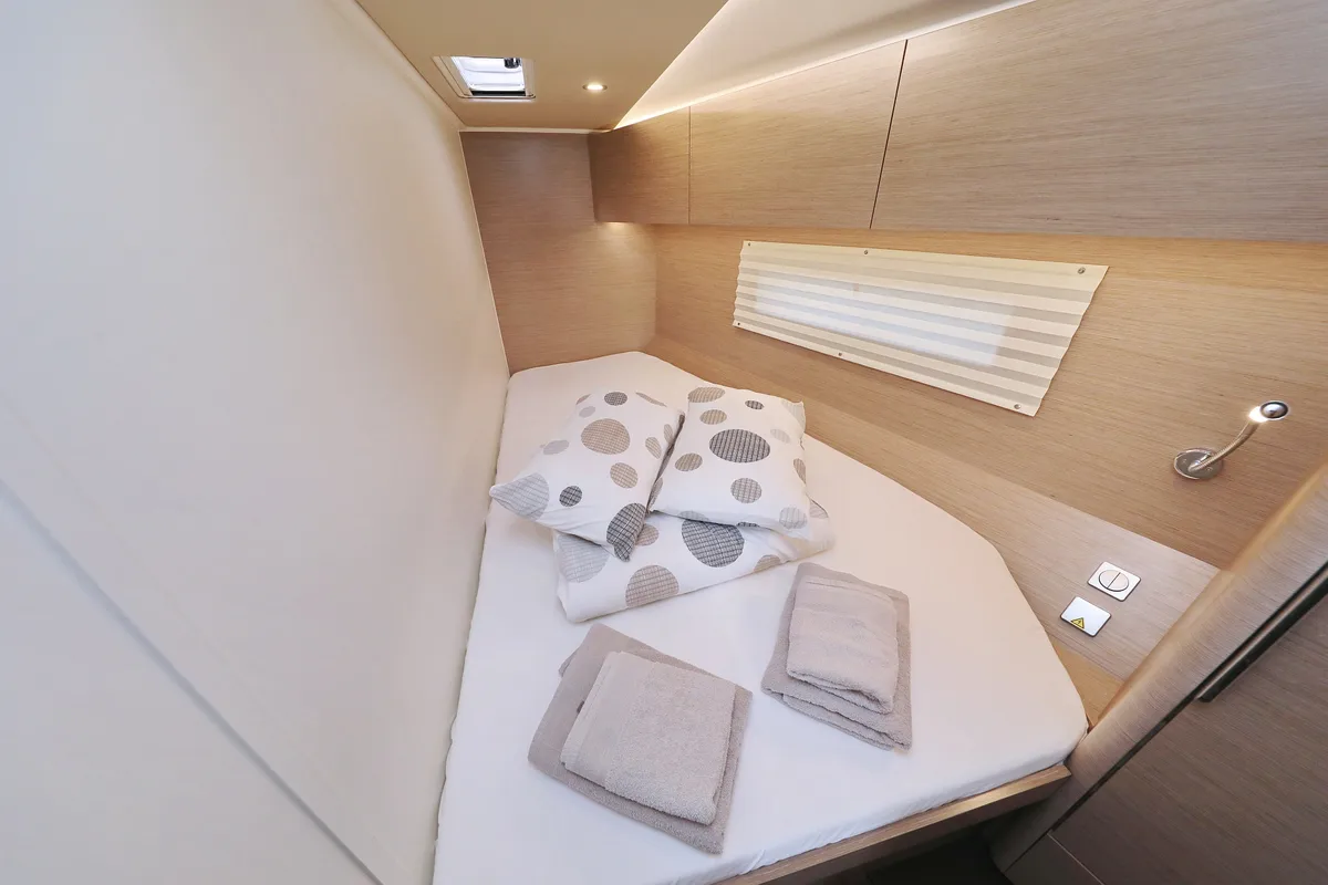 Cabin on Simply Relax, a Hanse Yachts Hanse 460 sailboat at Općina Sukošan, Croatia