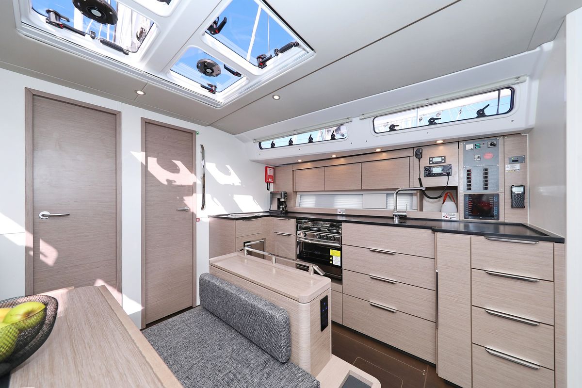 Galley of Simply Relax, a Hanse Yachts Hanse 460 sailboat at Općina Sukošan, Croatia