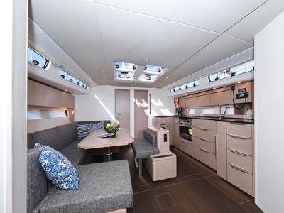 Salon of Simply Relax, a Hanse Yachts Hanse 460 sailboat at Općina Sukošan, Croatia