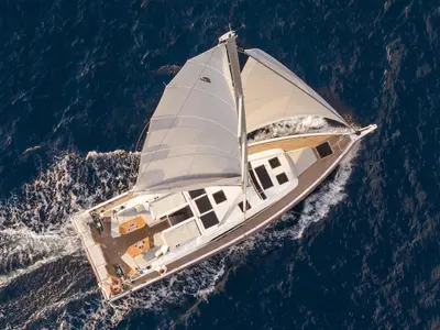AYCA, a Beneteau Oceanis 52 sailboat at Kos, Greece