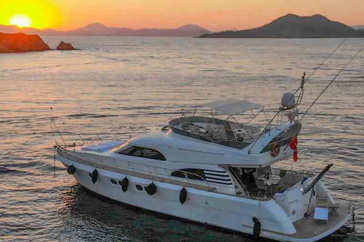 Exterior view of Sirocco, a Gulet Motoryacht yacht at Fethiye, Turkey