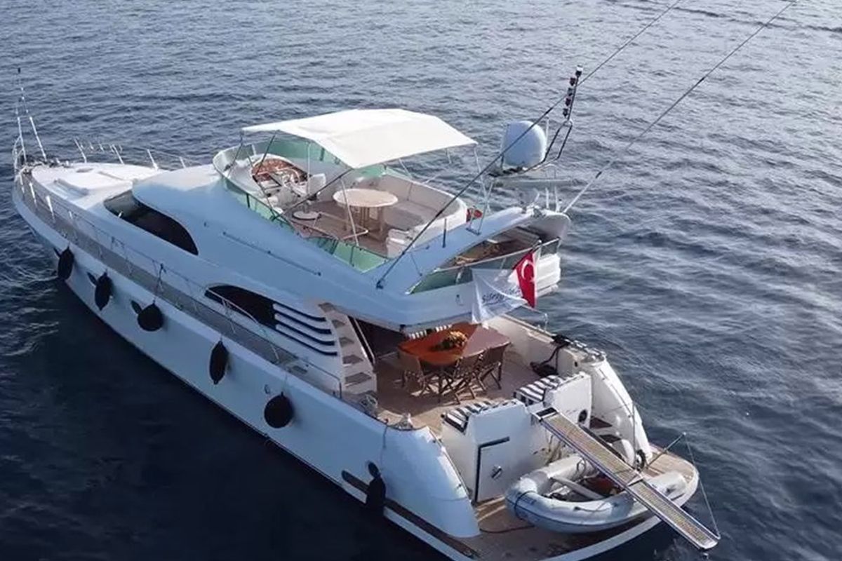 Exterior view of Sirocco, a Gulet Motoryacht yacht at Fethiye, Turkey