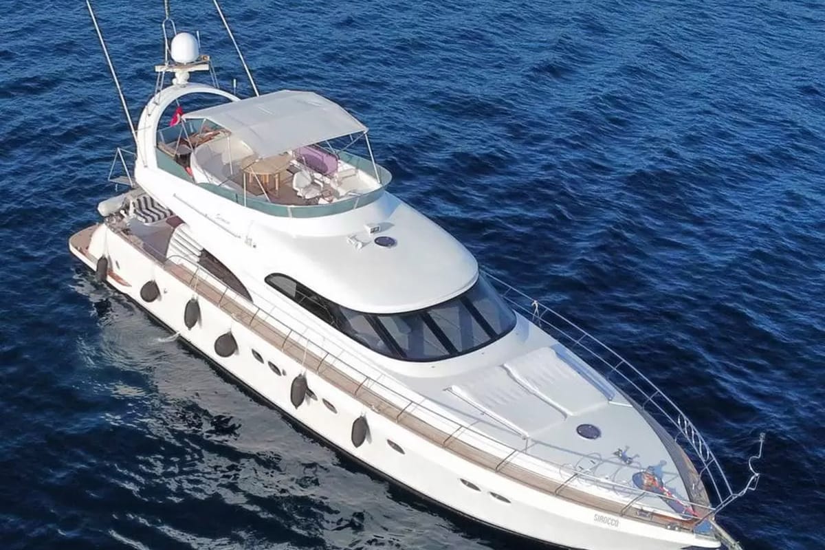 Exterior view of Sirocco, a Gulet Motoryacht yacht at Fethiye, Turkey