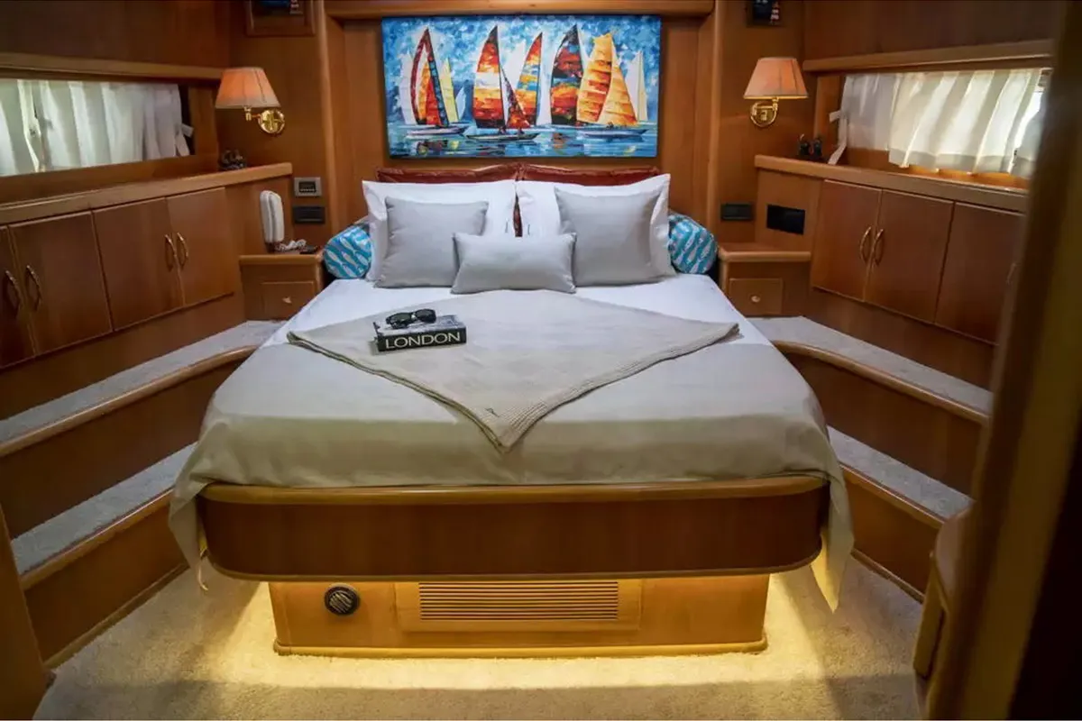 Cabin on Sirocco, a Gulet Motoryacht yacht at Fethiye, Turkey