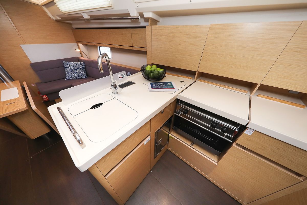 Galley of Blue Eagle, a Hanse Yachts Hanse 418 sailboat at Grad Kaštela, Croatia