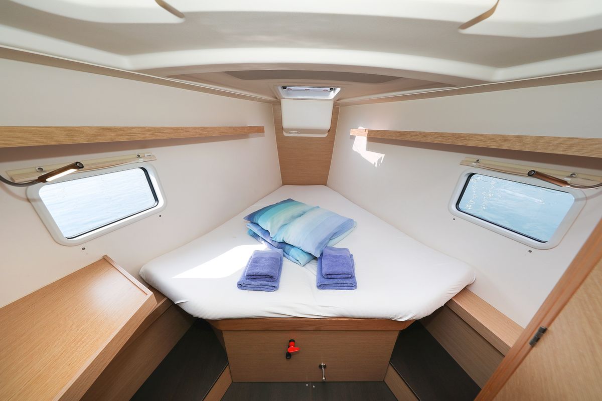 Cabin on Blue Eagle, a Hanse Yachts Hanse 418 sailboat at Grad Kaštela, Croatia