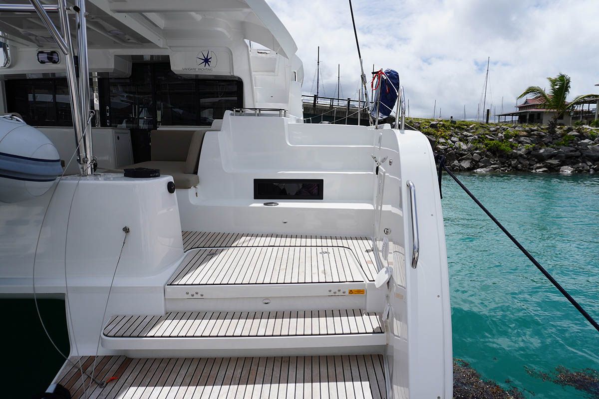Ghost Buster, a Lagoon 46 catamaran at Seychelles, Eden Island Marina, Seychelles