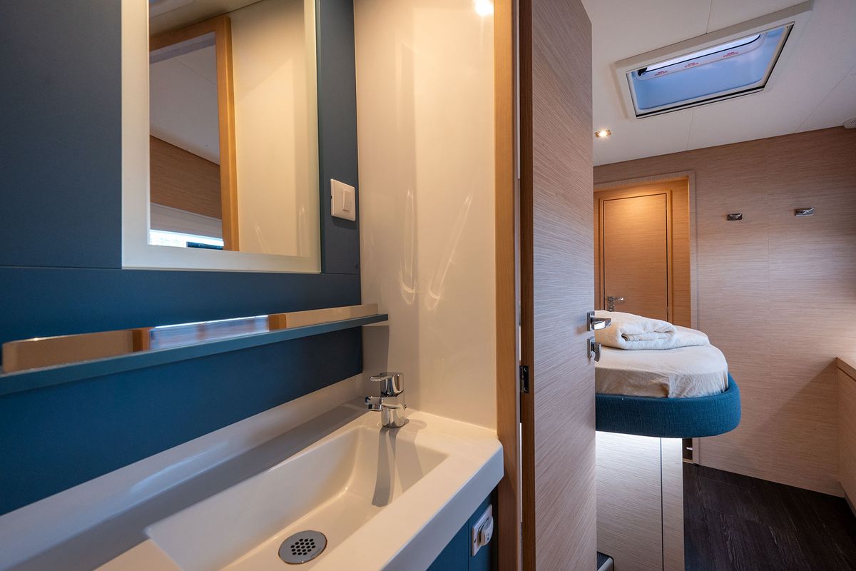 Head on Smeralda - A/C, Generator, Water maker , a Fountaine Pajot Tanna 47 catamaran at Castellammare di Stabia, Italy