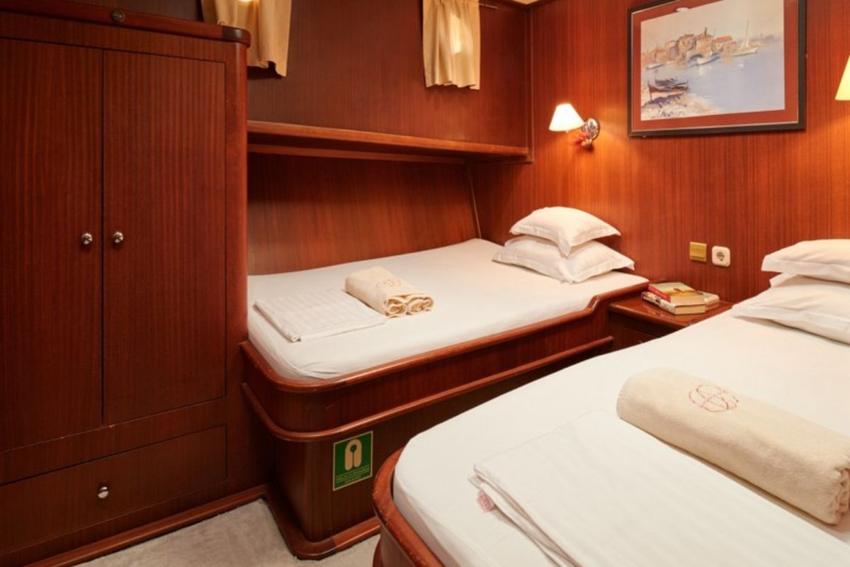 Cabin on QUEEN OF ADRIATIC, a Gulet Gulet gulet at Grad Kaštela, Croatia