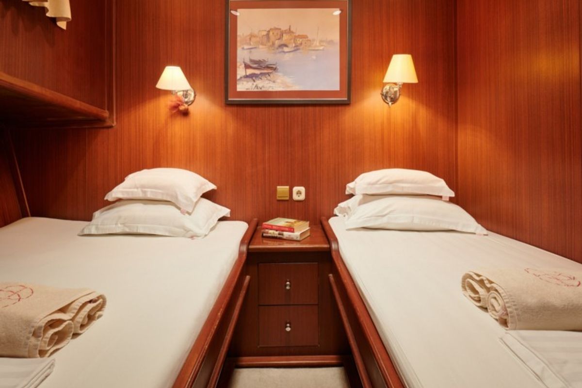 Cabin on QUEEN OF ADRIATIC, a Gulet Gulet gulet at Grad Kaštela, Croatia